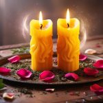 Love binding spells with yellow candles