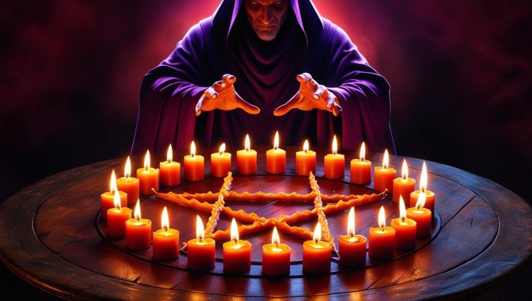 Powerful Spell Caster with burning candles