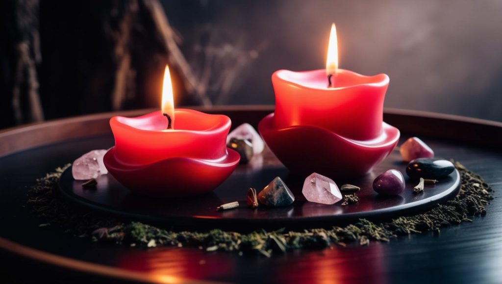 Powerful love spell using red candles